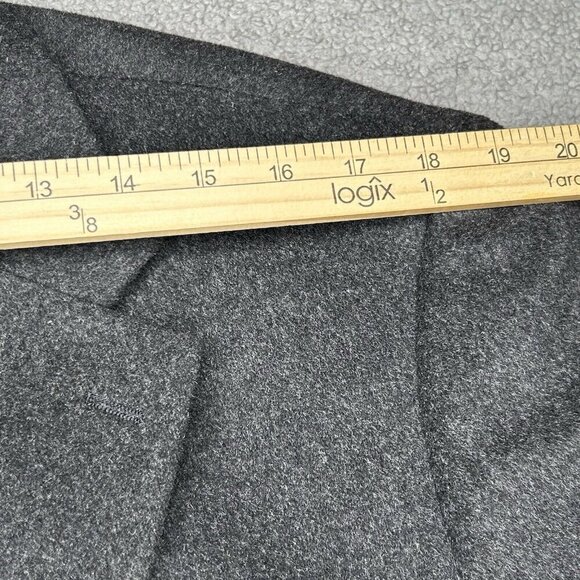 Stafford Wool Blazer Mens 40S Charcoal Gray Wool Jacket Sport Coat Casual Office - Picture 8 of 13